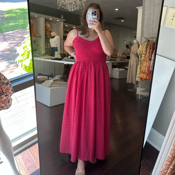 Miou Muse Gingham Print Maxi Dress - Picture 2 of 2